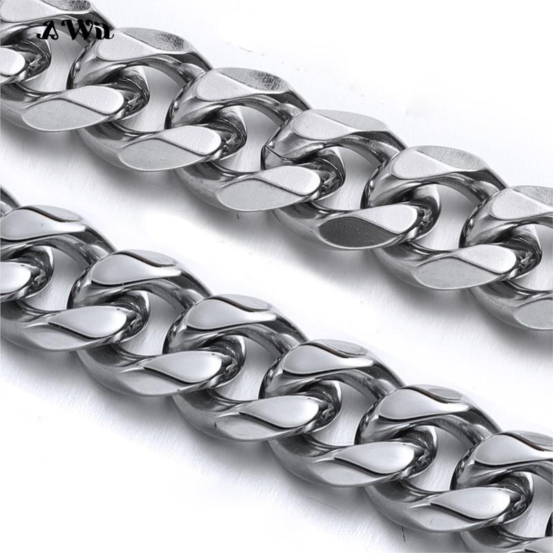 Cuban Link Chain 12Mm - Kubański łańcuszek Naszyjnik ze stali nierdzewnej
