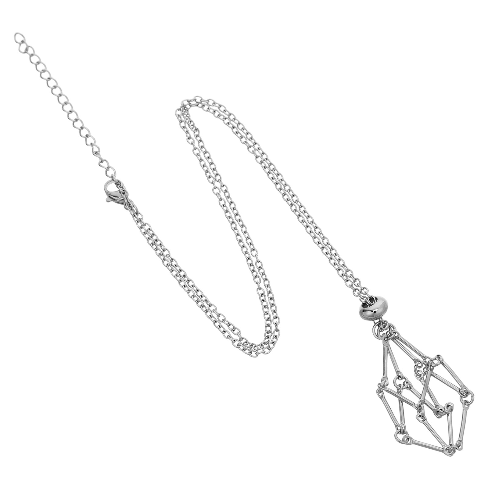 Naszyjnik z kryształowym uchwy – Crystal Pendant Necklace Natural Stone recenzja i cena