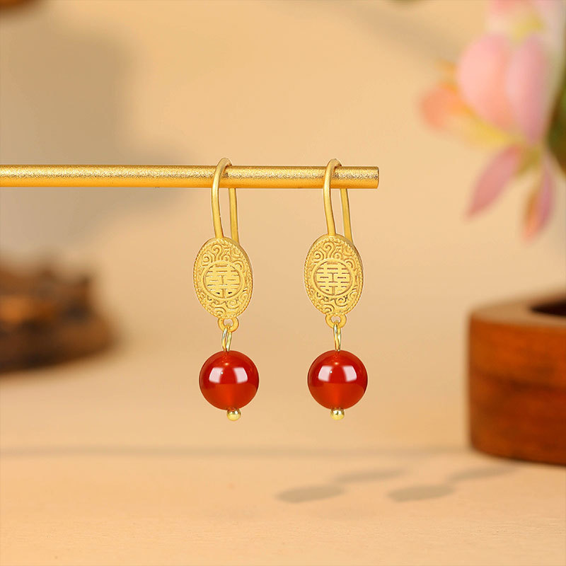 Naturalne czerwone jadeitowe k – Earrings recenzja i cena