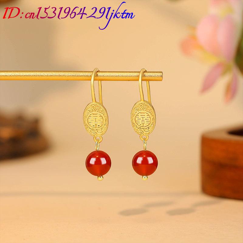 Naturalne czerwone jadeitowe k – Earrings recenzja i cena