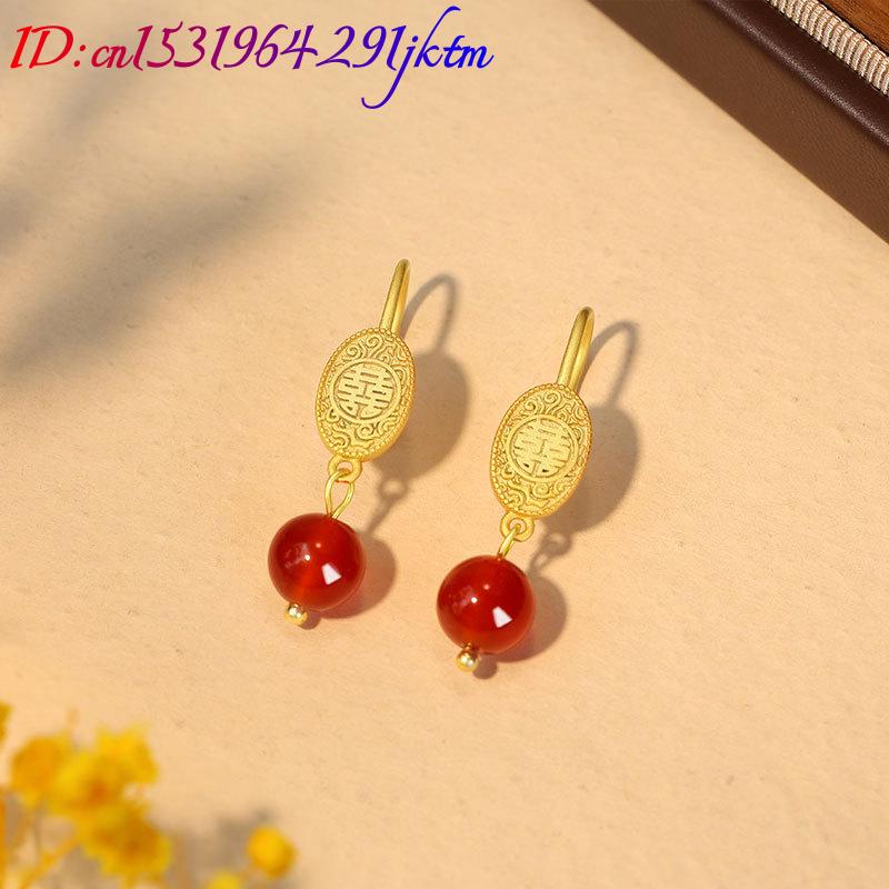 Naturalne czerwone jadeitowe k – Earrings recenzja i cena