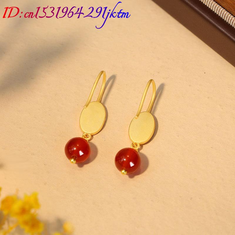 Naturalne czerwone jadeitowe k – Earrings recenzja i cena