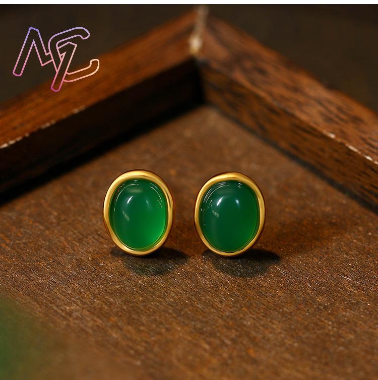 Zielone Naturalne Jadeitowe Ko – Earrings recenzja i cena