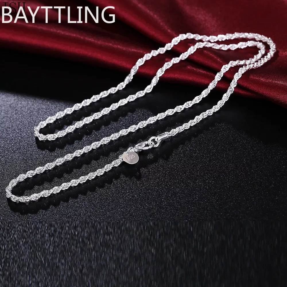 40-60cm hurtownia 925 Sterling – 925 Sterling Silver Chain Necklace Men recenzja i cena