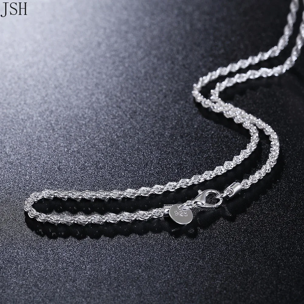 40-60cm hurtownia 925 Sterling – 925 Sterling Silver Chain Necklace Men recenzja i cena