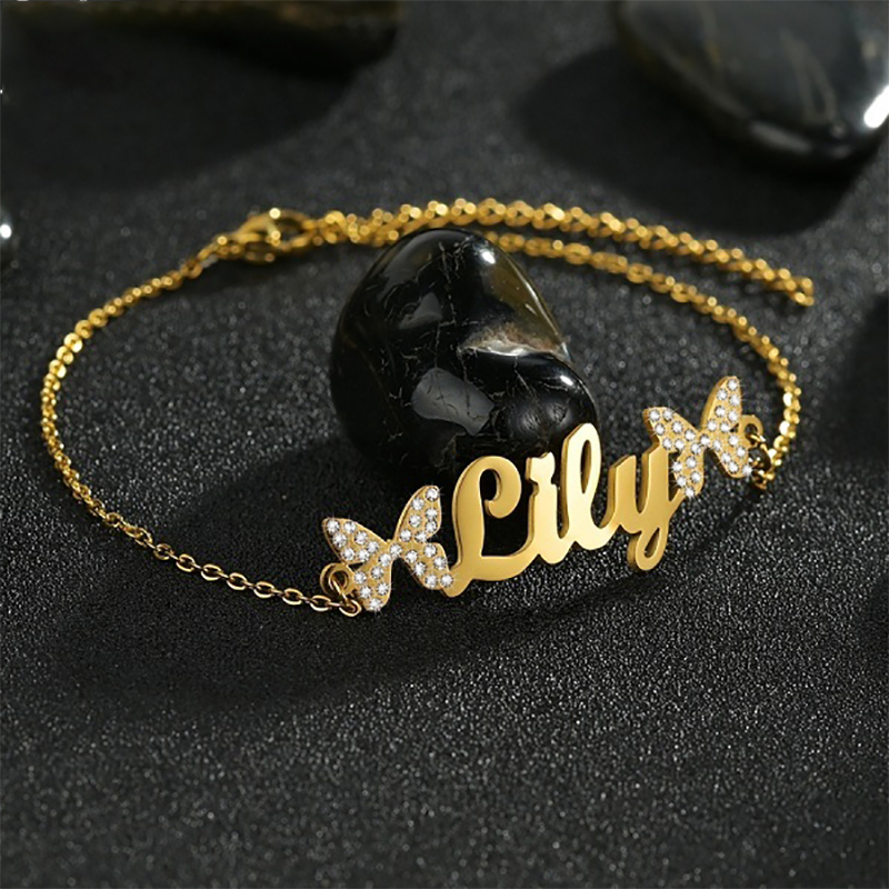 Atoztide Dostosowany zestaw bi – Custom Name Necklace Stainless Steel recenzja i cena