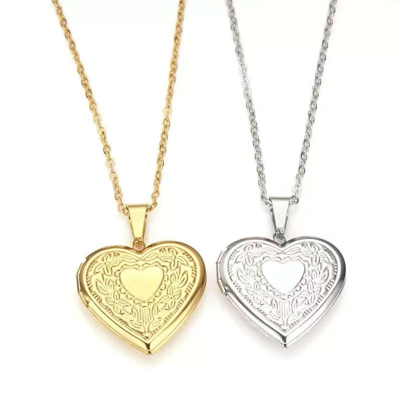 Romantyczne wisiorki w kształc – Heart Locket Necklace Photo recenzja i cena