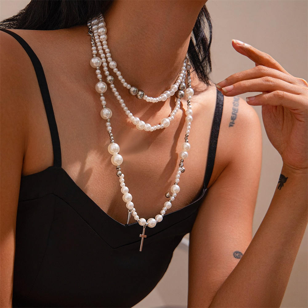 Wielowarstwowy naszyjnik z łań – Layered Pendant Necklace Aesthetic recenzja i cena