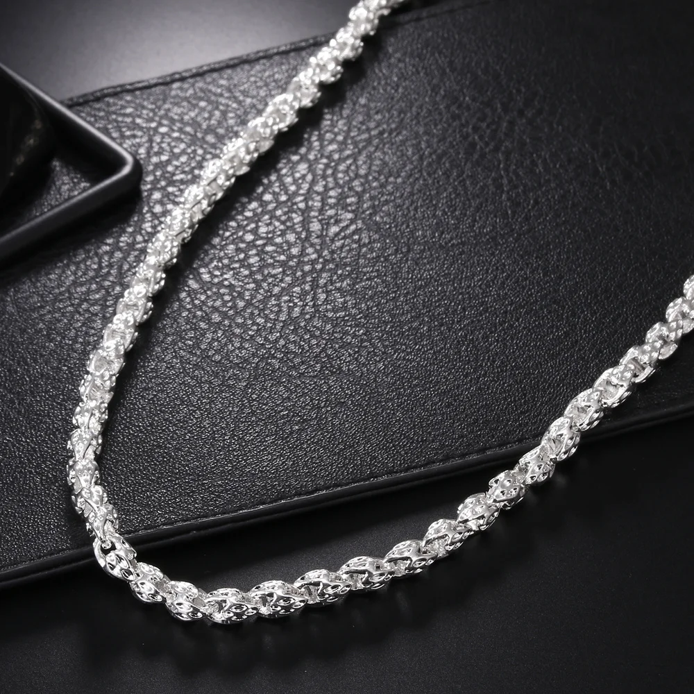Modne zawieszki, srebro próby  – 925 Sterling Silver Chain Necklace Men recenzja i cena