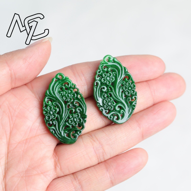 2 szt. Naturalny Jadeit Suchy  – Earrings recenzja i cena