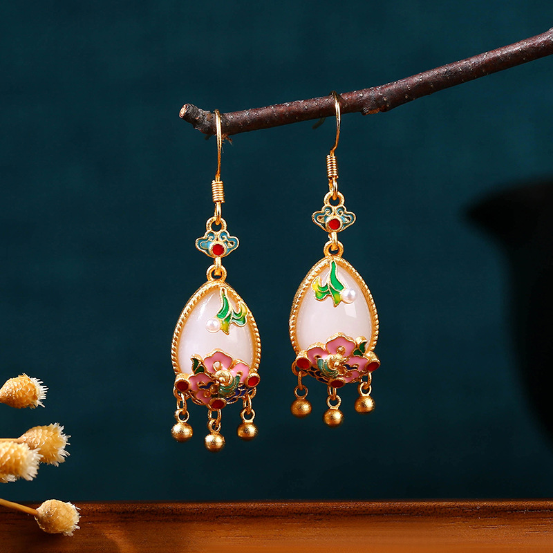 Naturalne jadeitowe kolczyki w – Earrings recenzja i cena