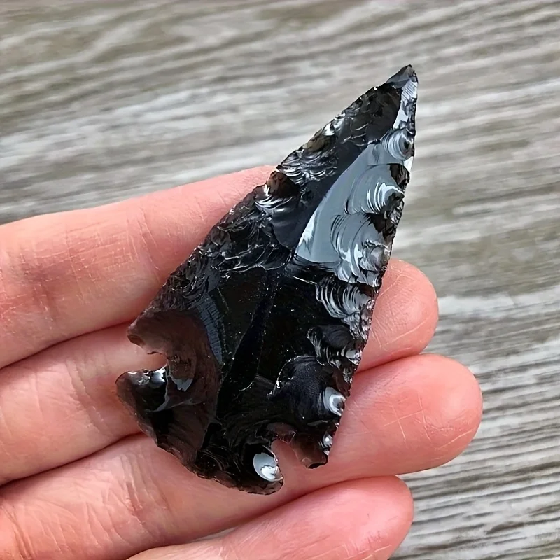 Wisiorek z obsydianu - Ręcznie – Crystal Pendant Necklace Natural Stone recenzja i cena