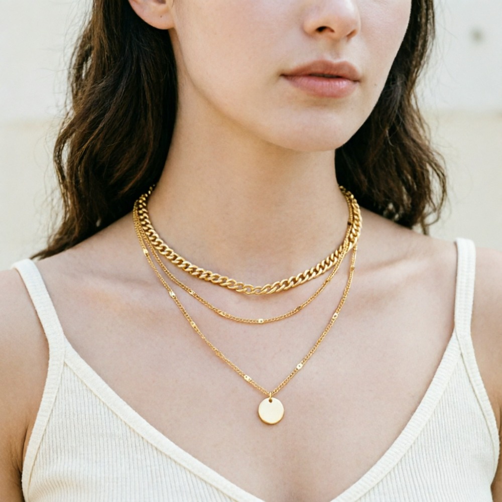 Estetyczne, modne, retro, vint – Layered Pendant Necklace Aesthetic recenzja i cena